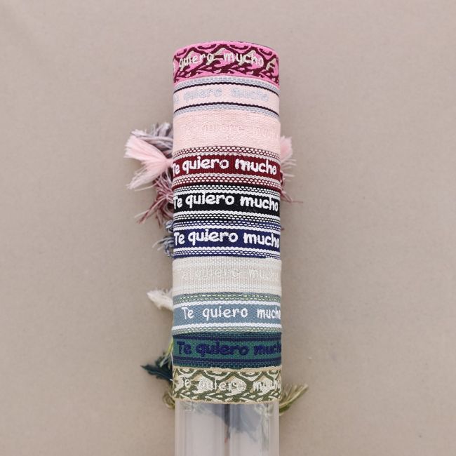 MACRAMÉ BRACELET TE QUIERO MUCHO FRINGES