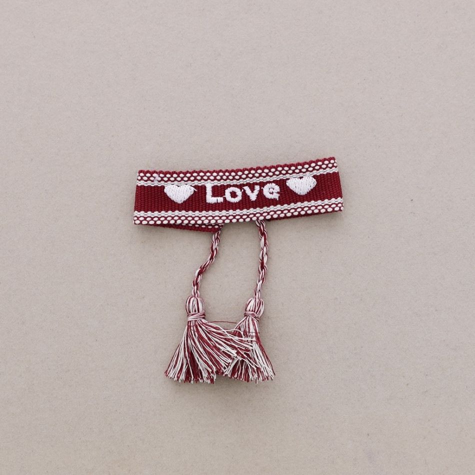 MACRAMÉ LOVE FRINGE BRACELET