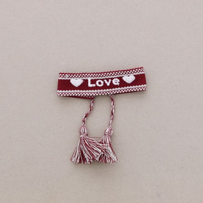 MACRAMÉ LOVE FRINGE BRACELET