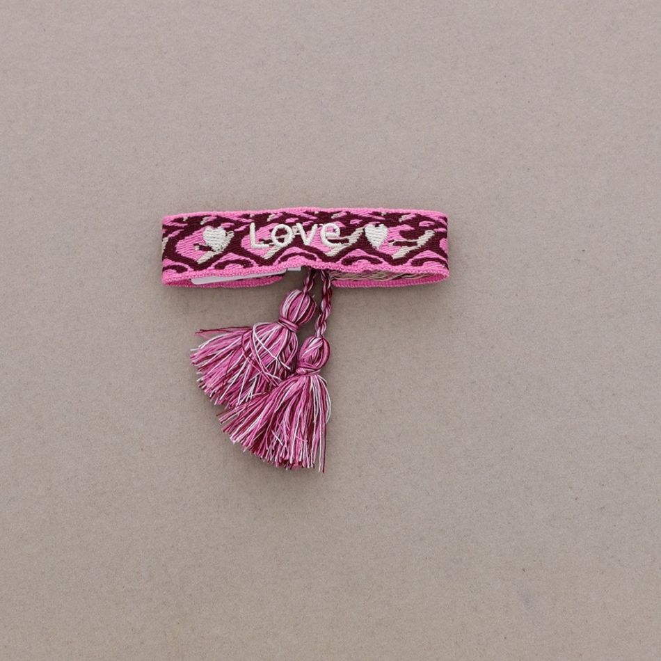 MACRAMÉ LOVE FRINGE BRACELET