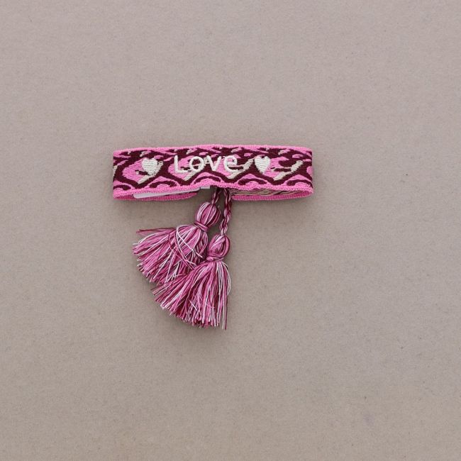 MACRAMÉ LOVE FRINGE BRACELET