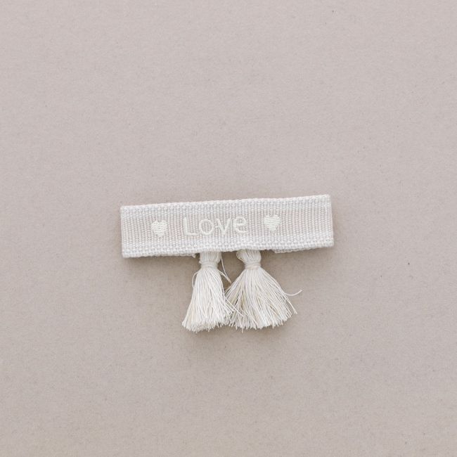 MACRAMÉ LOVE FRINGE BRACELET