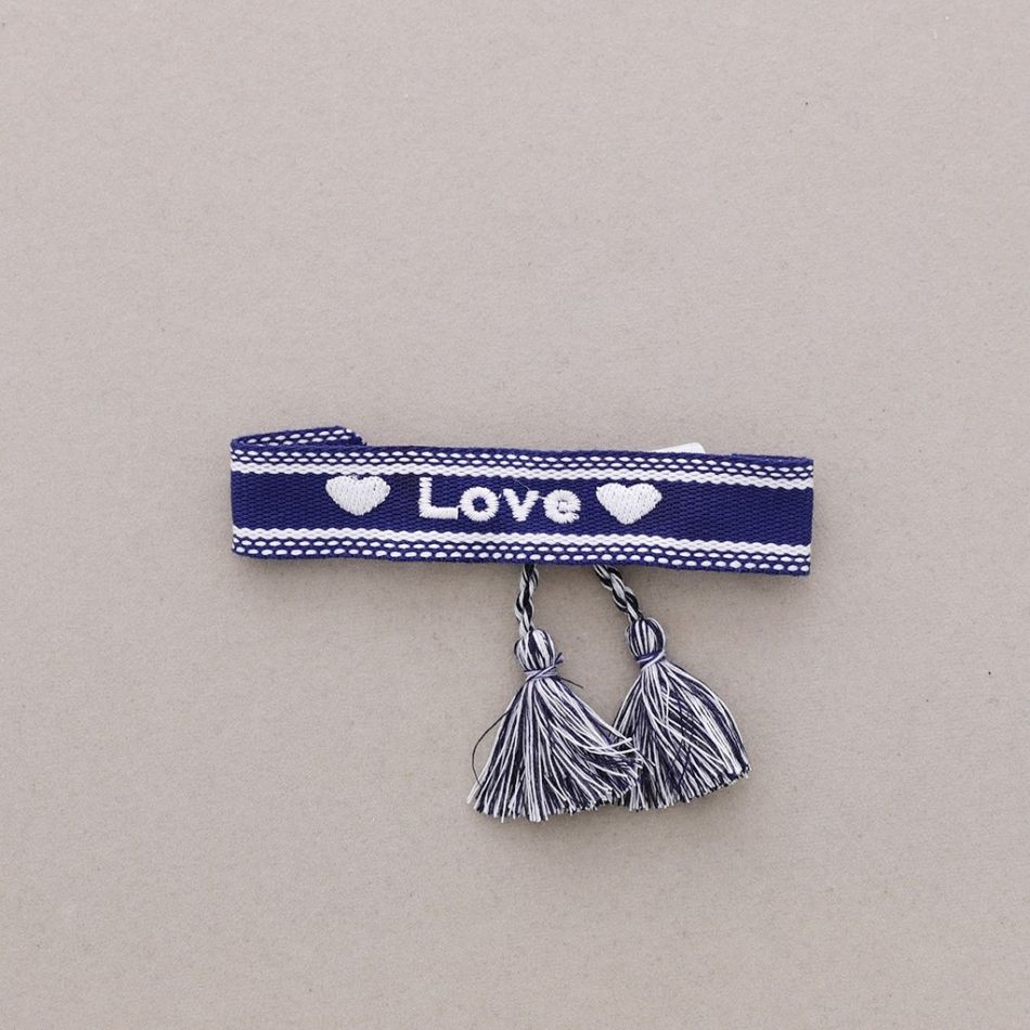 MACRAMÉ LOVE FRINGE BRACELET