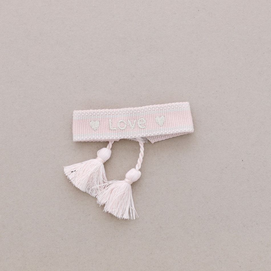 MACRAMÉ LOVE FRINGE BRACELET