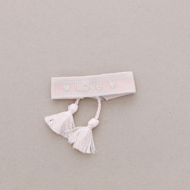 MACRAMÉ LOVE FRINGE BRACELET