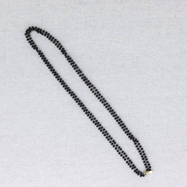 COLLAR LARGO ACERO CUENTAS CRISTALES FACETADOS 1.3M*2MM