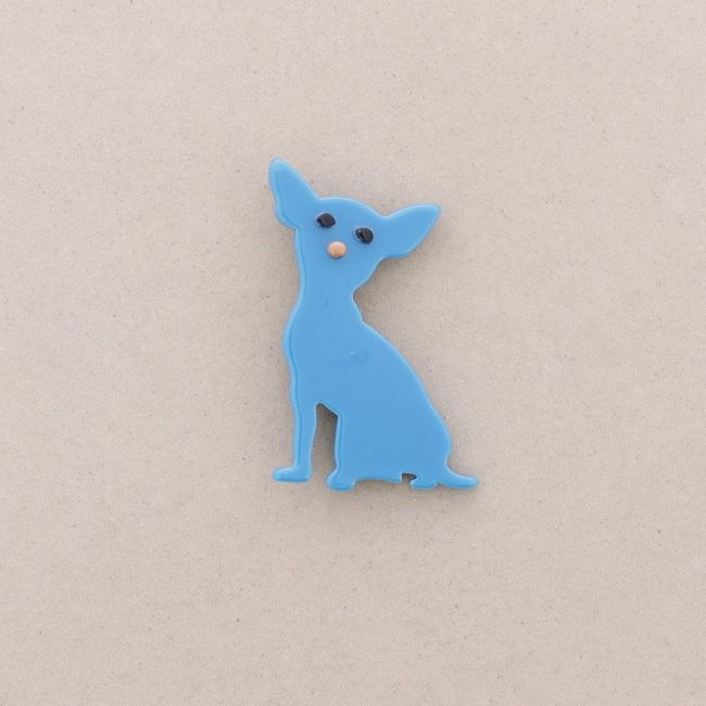 RESIN PUPPY BROOCH