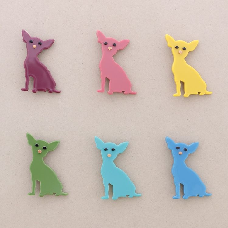 RESIN PUPPY BROOCH 2