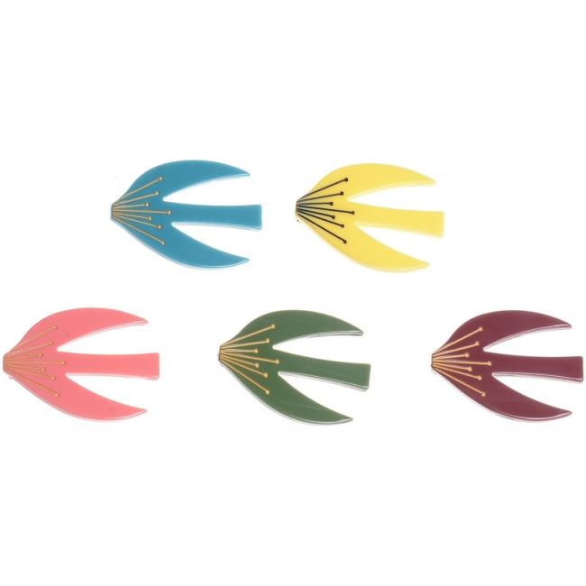 BROCHE GOLONDRINA RESINA