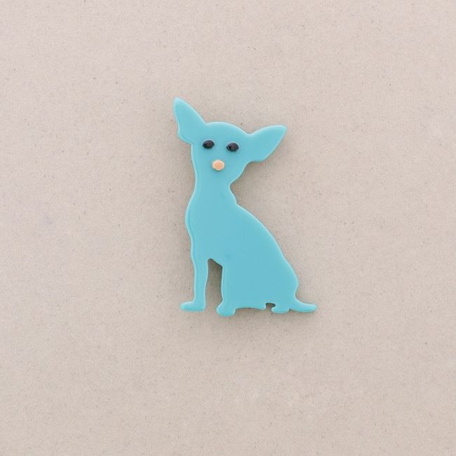 BROCHE PERRITO RESINA