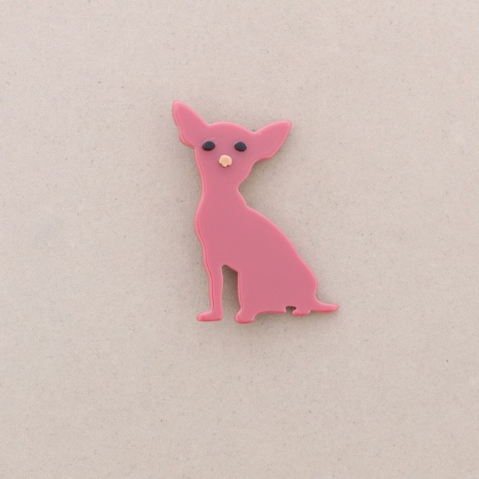 BROCHE PERRITO RESINA