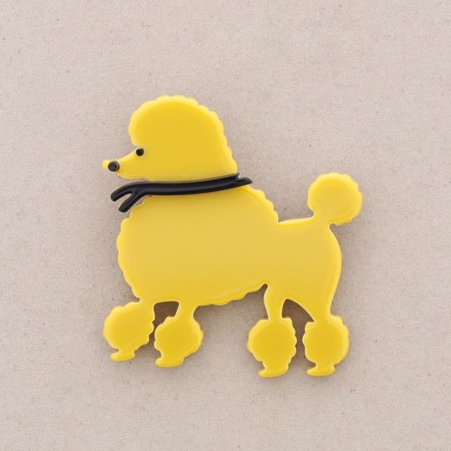 RESIN PUPPY BROOCH