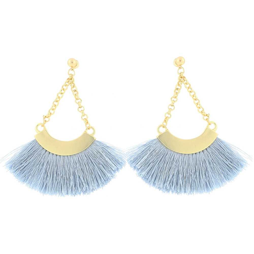 FRINGED HIPPIE HOOK EARRINGS