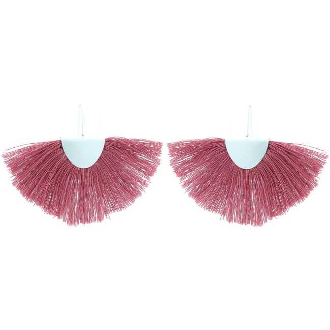 FRINGED HIPPIE HOOK EARRINGS