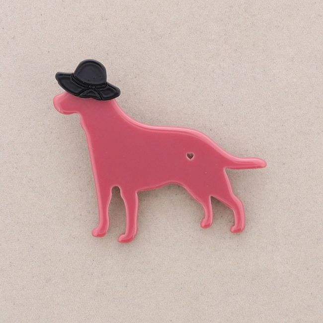 RESIN PUPPY BROOCH