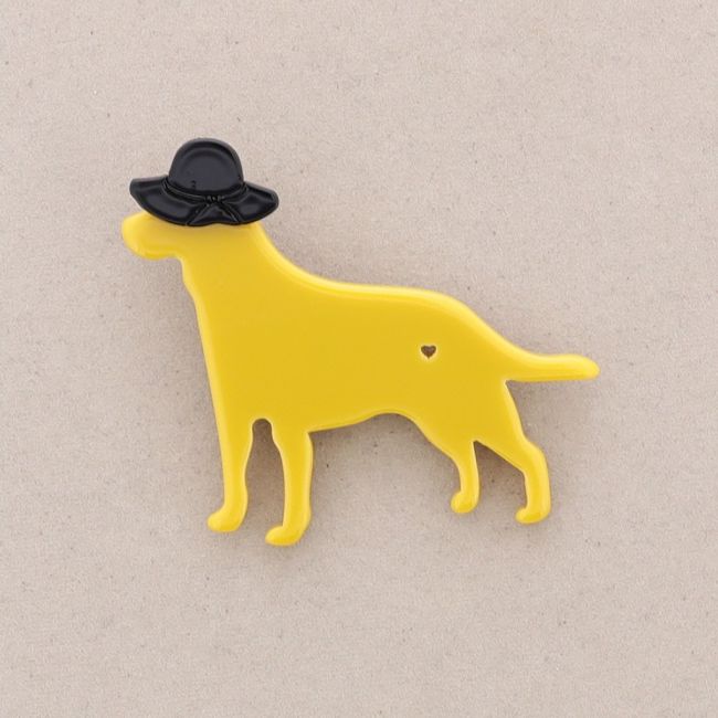 BROCHE PERRITO RESINA
