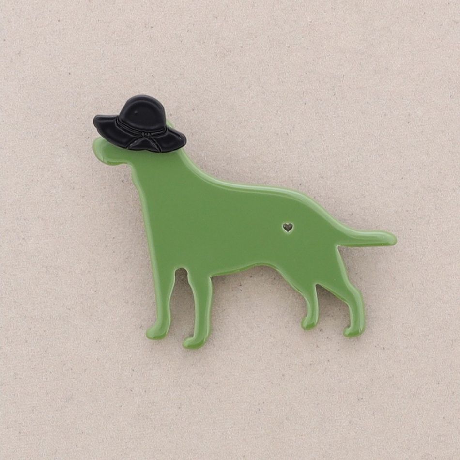RESIN PUPPY BROOCH