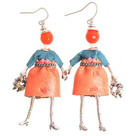 DOLL PENDANT EARRINGS