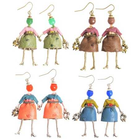 DOLL PENDANT EARRINGS