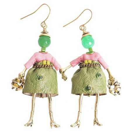 DOLL PENDANT EARRINGS