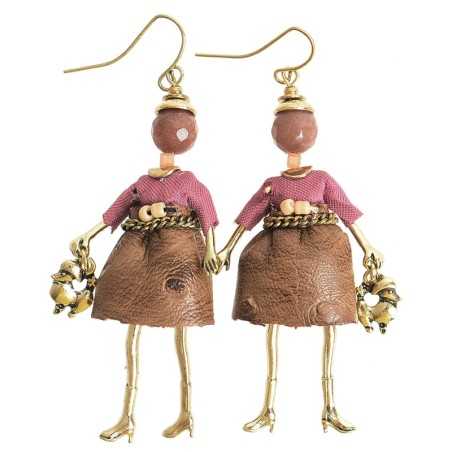 DOLL PENDANT EARRINGS
