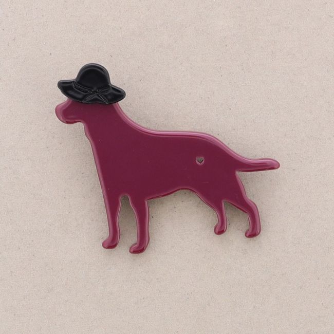 BROCHE PERRITO RESINA