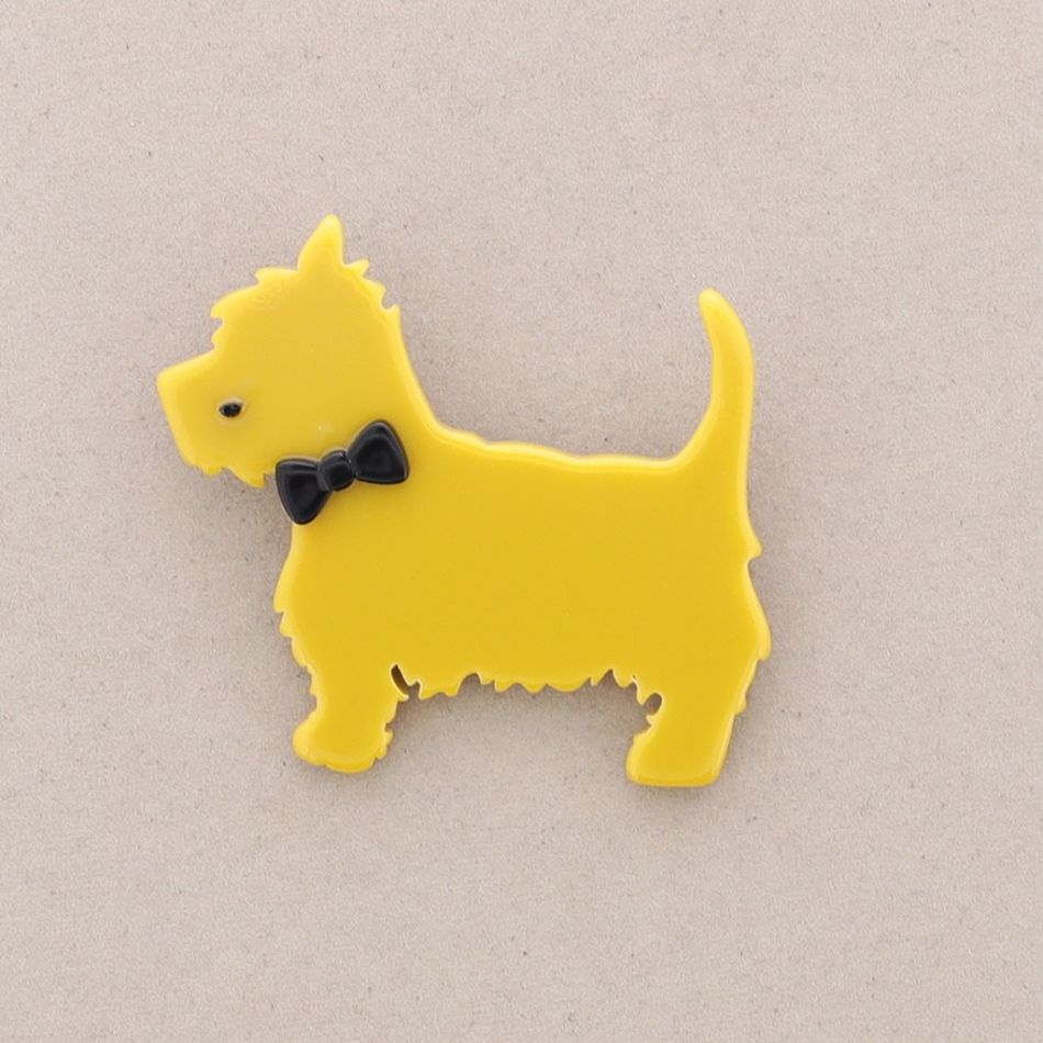 RESIN PUPPY BROOCH