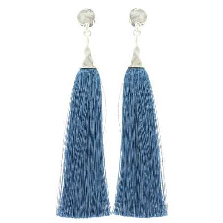 FRINGE PENDANT STUD EARRINGS