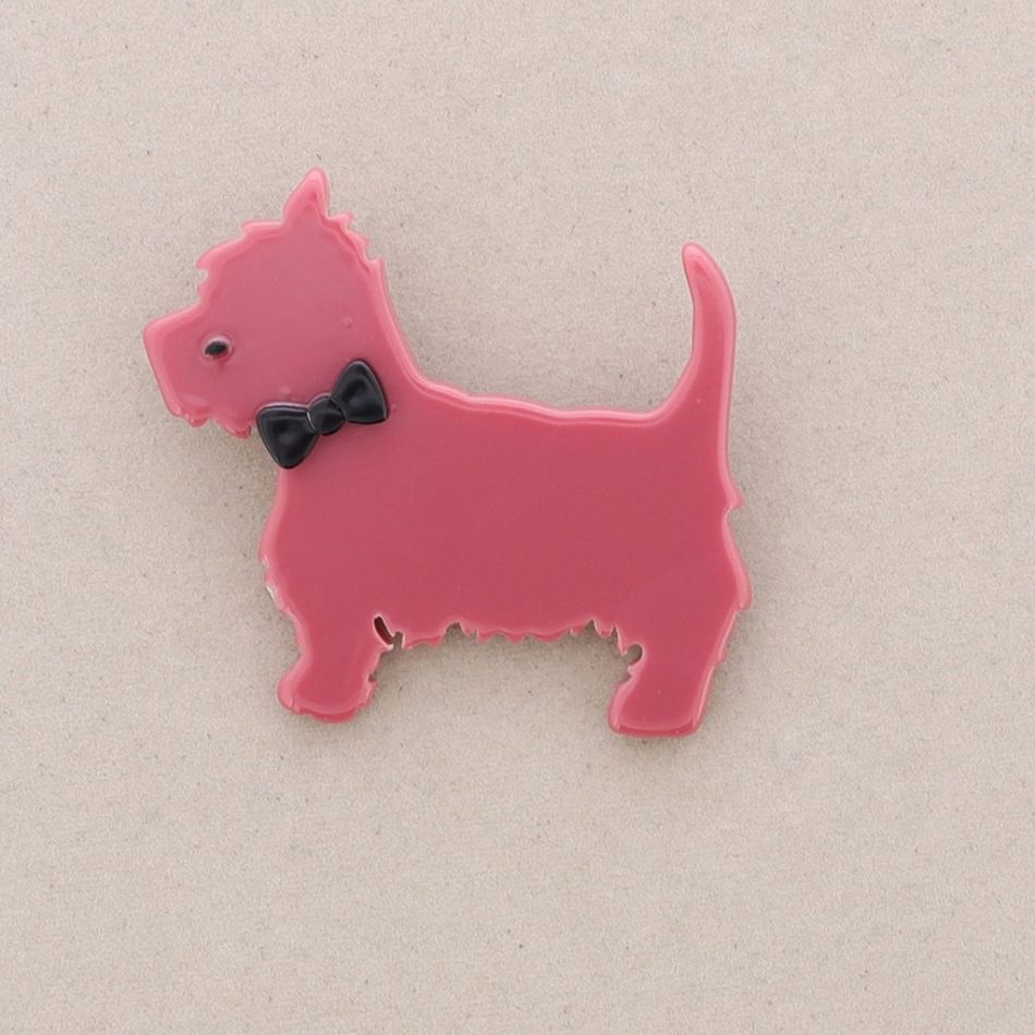 RESIN PUPPY BROOCH