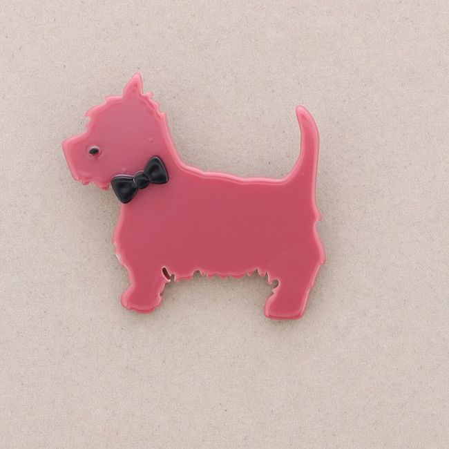 RESIN PUPPY BROOCH