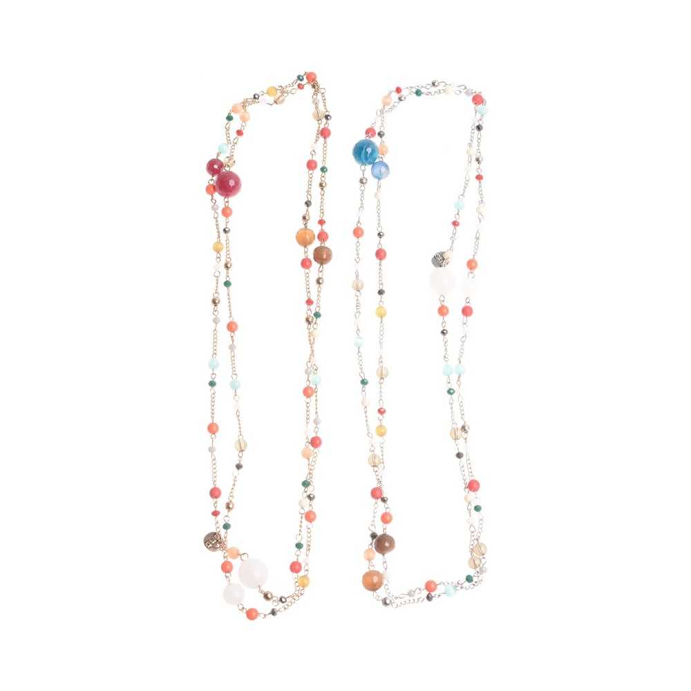 LONG BEAD NECKLACE 130CM