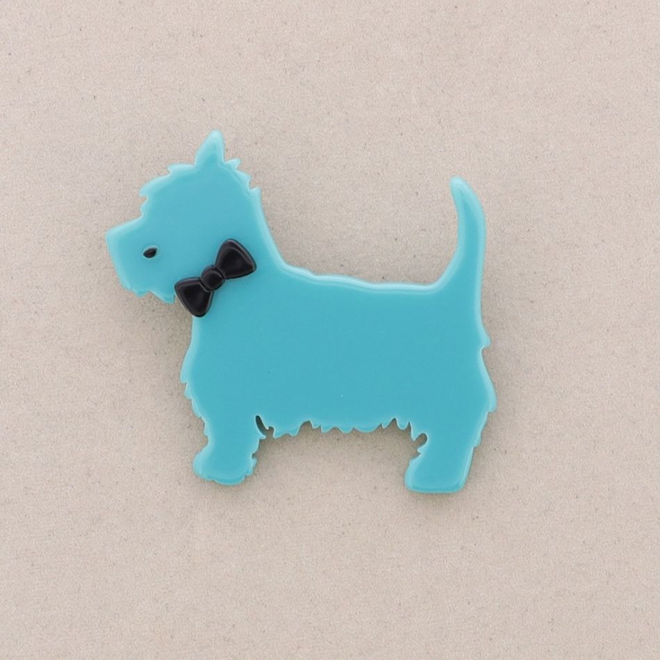 RESIN PUPPY BROOCH