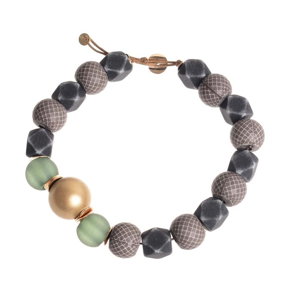 RESIN BEADS SHORT NECKLACE