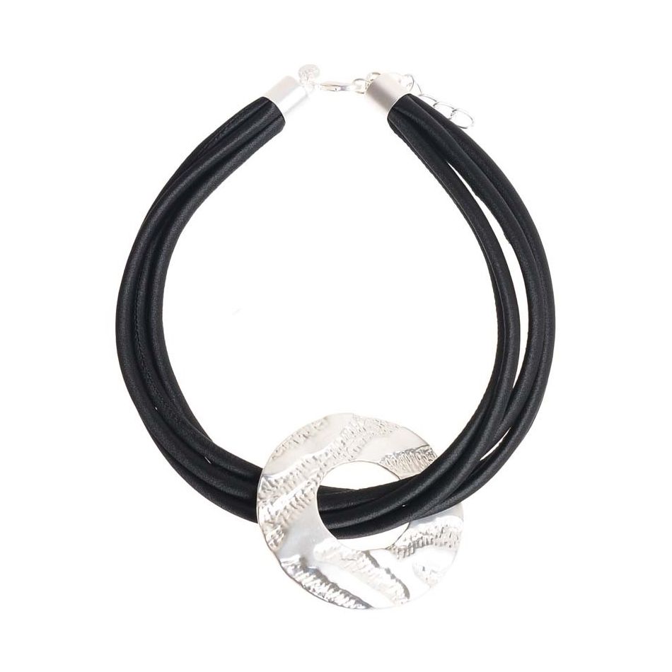 METAL WASHER PENDANT SHORT NECKLACE