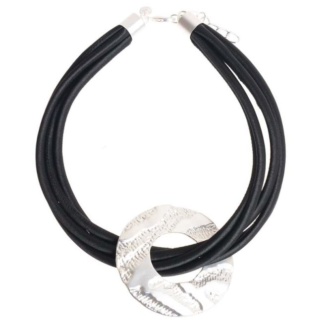 METAL WASHER PENDANT SHORT NECKLACE