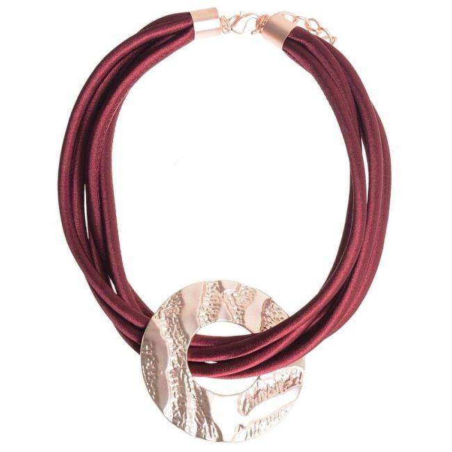 METAL WASHER PENDANT SHORT NECKLACE