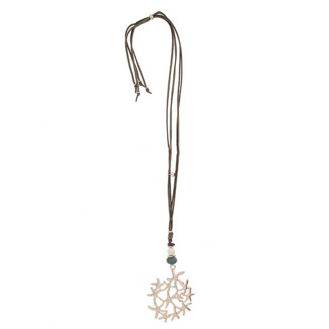 METAL STARFISH PENDANT LONG NECKLACE