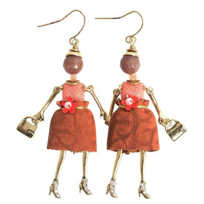 DOLL PENDANT EARRINGS