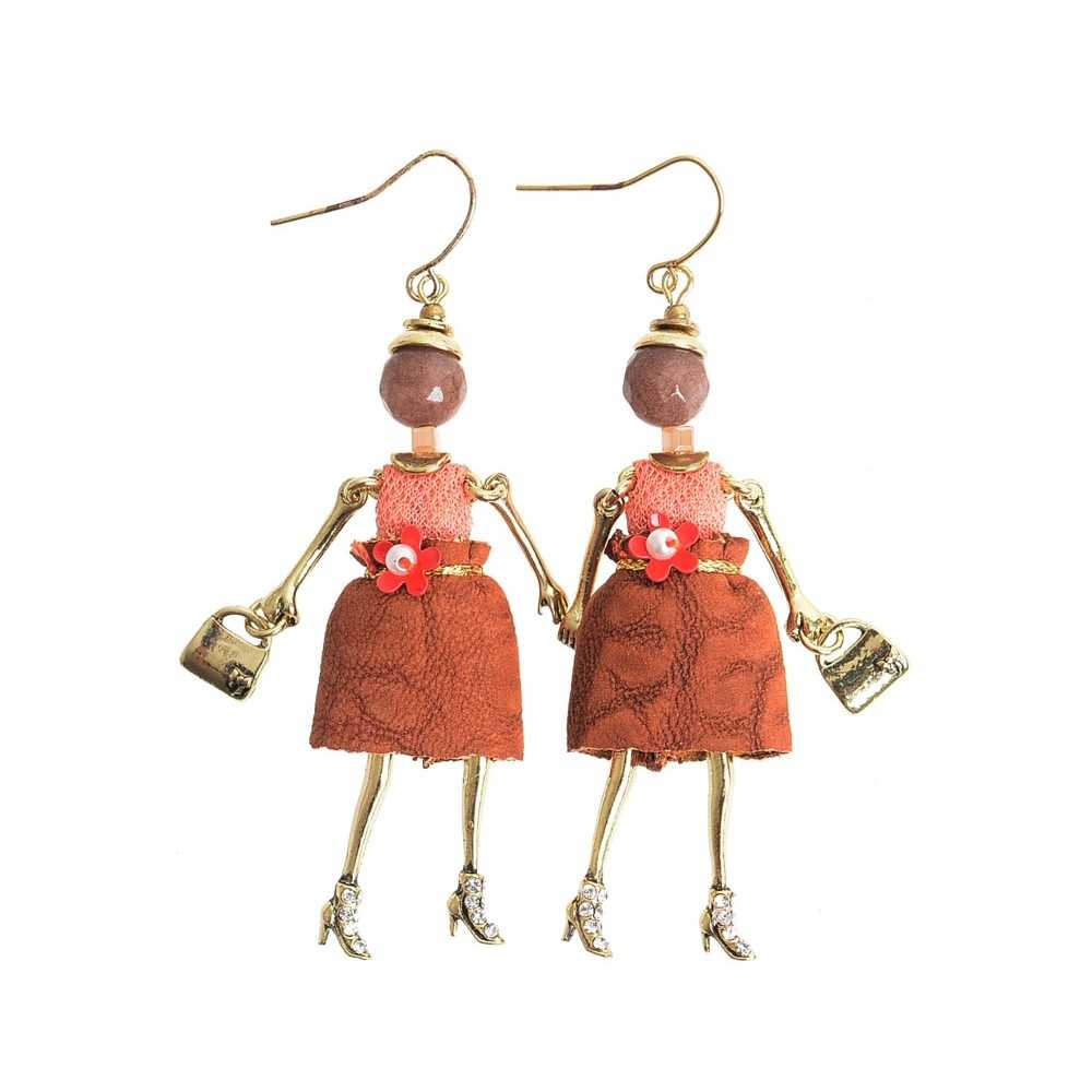 DOLL PENDANT EARRINGS