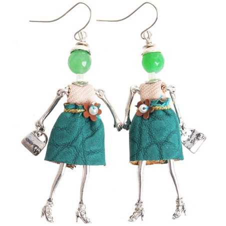 DOLL PENDANT EARRINGS