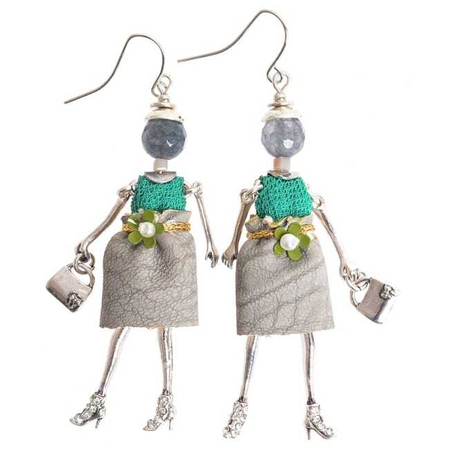 DOLL PENDANT EARRINGS