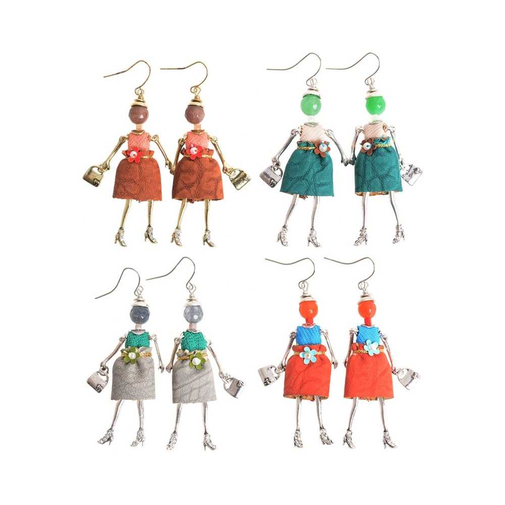 DOLL PENDANT EARRINGS