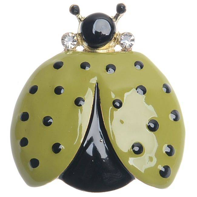 BROCHE MARIQUITA METAL ESMALTE LUNARES