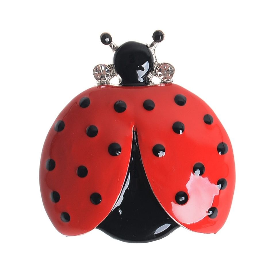 BROCHE MARIQUITA METAL ESMALTE LUNARES