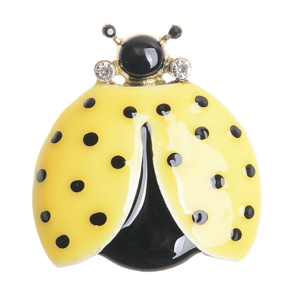 BROCHE MARIQUITA METAL ESMALTE LUNARES
