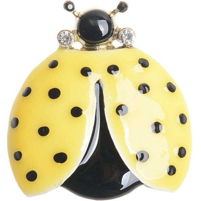 BROCHE MARIQUITA METAL ESMALTE LUNARES