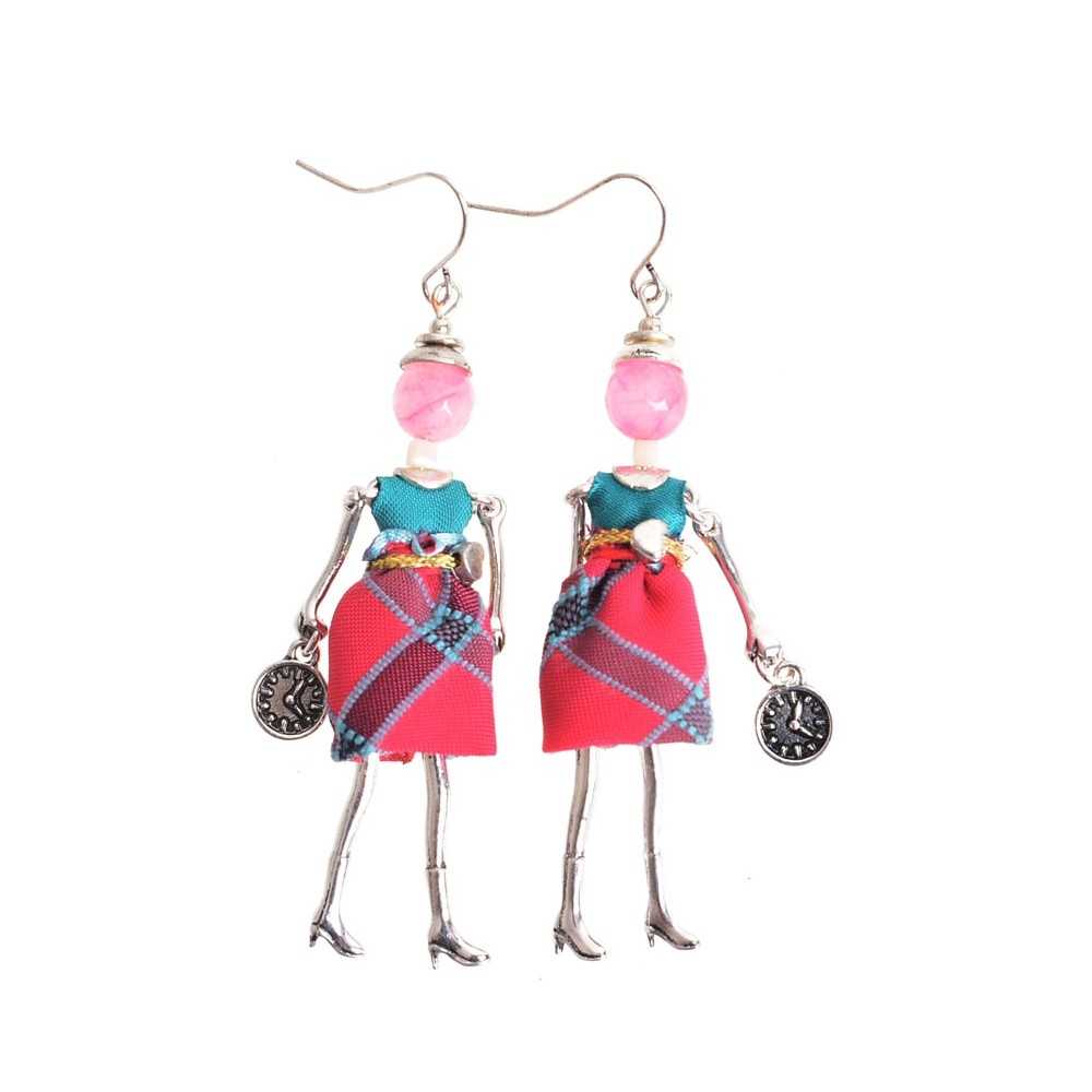 DOLL PENDANT EARRINGS