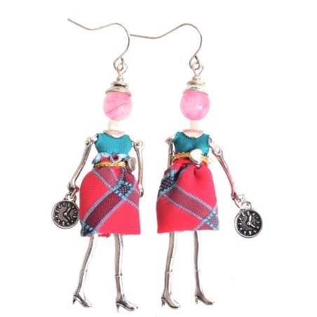 DOLL PENDANT EARRINGS