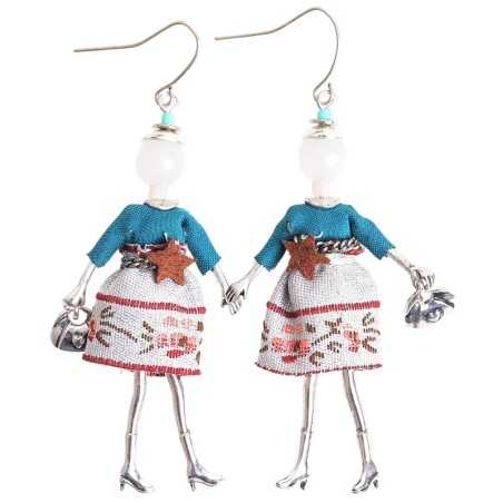 DOLL PENDANT EARRINGS