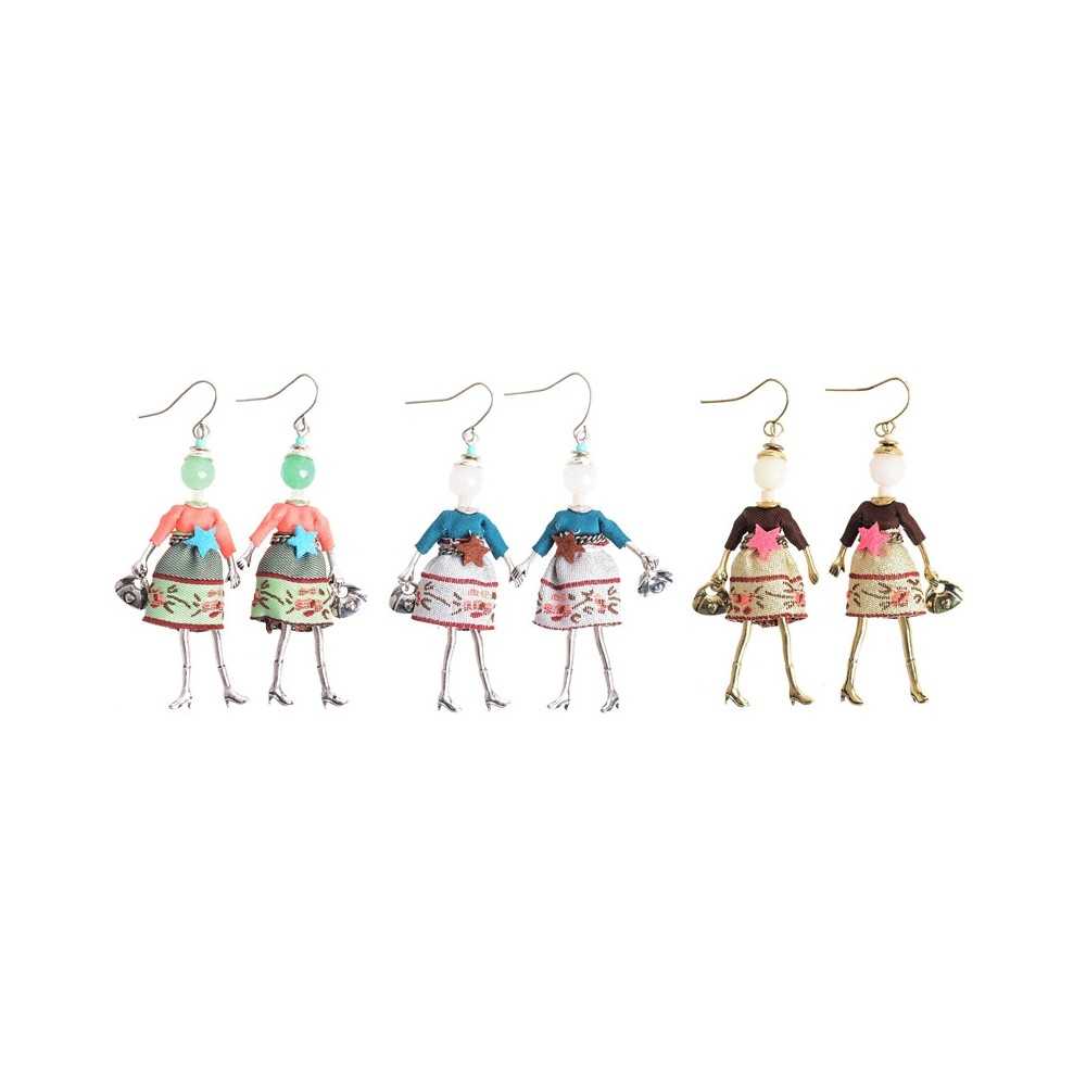 DOLL PENDANT EARRINGS